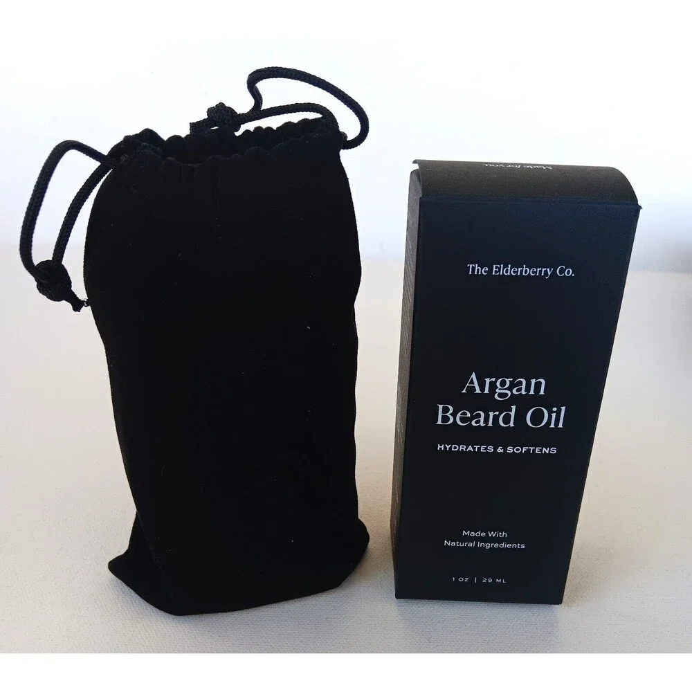Elderberry Co Beard Oil Bundle with Beard Brush & Comb